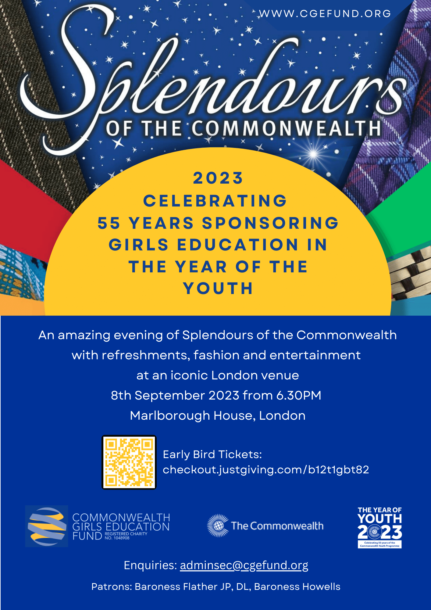 Join us as we celebrate 55 years sponsoring girls education A4 Document7